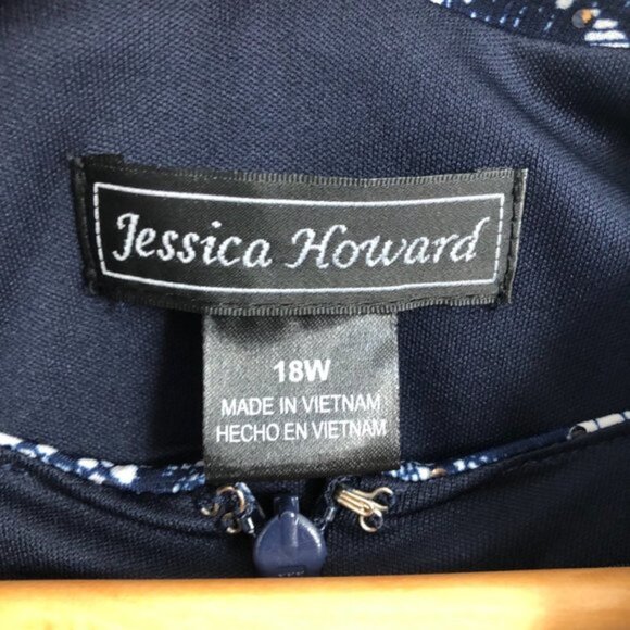 Jessica Howard Navy Formal Mother of the Bride Maxi Dress & Jacket - Picture 3 of 10